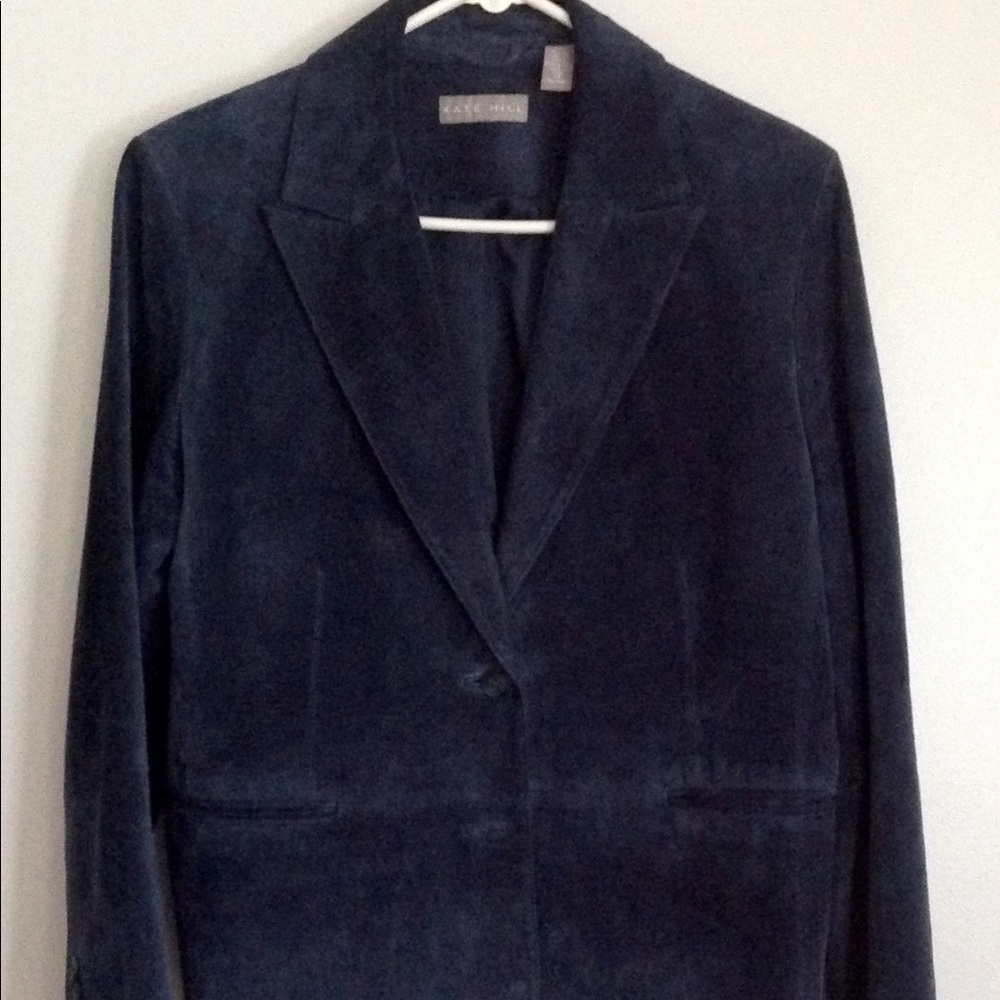 Kate Hill Navy Suede Jacket